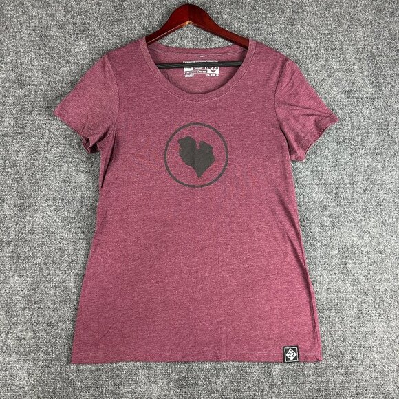 M22 Women's Short Sleeve Tee in Heathered Pink Michigan 2xl - Picture 1 of 7